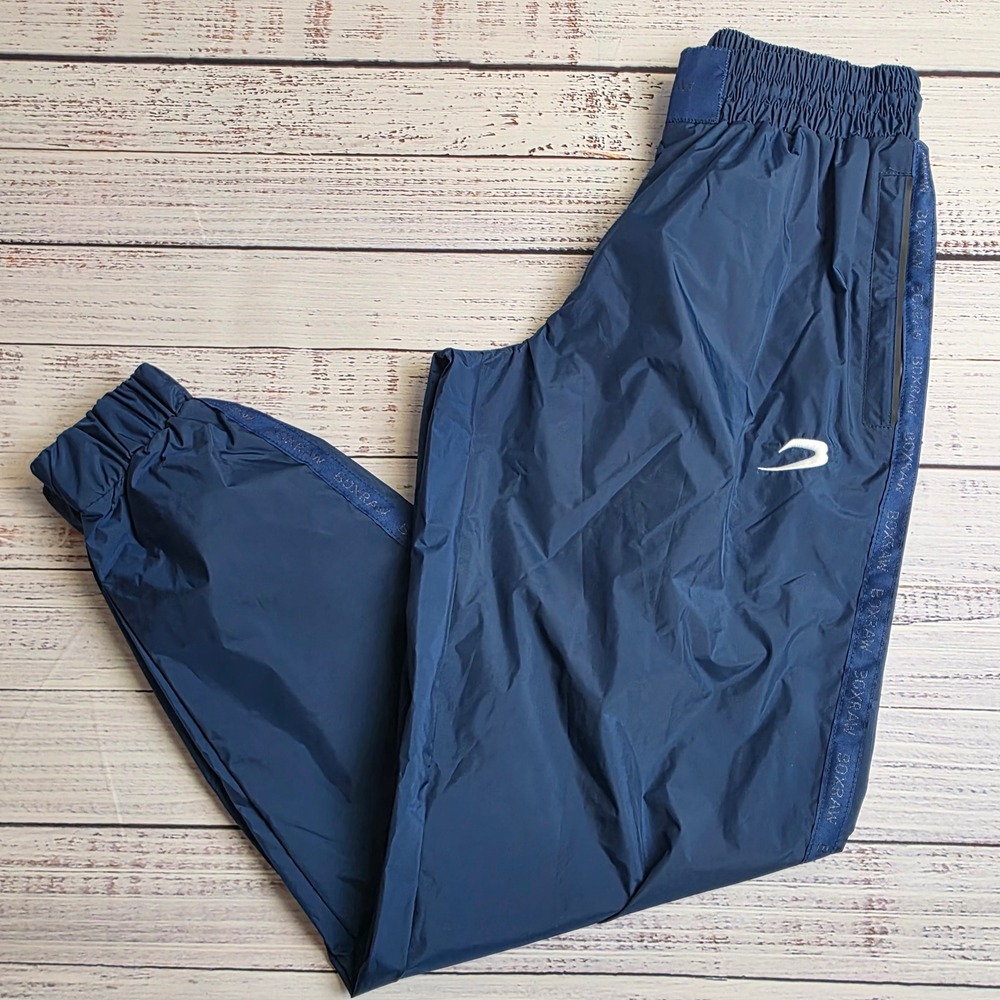 Boxraw Hagler Sauna Pants Mens Large Navy Boxing Training Joggers BXRWMSUA100